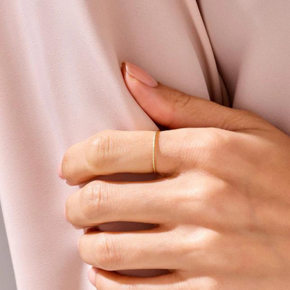 Touch & Go Solitaire Adjustable Ring in 92.5 Sterling Silver embellished with Sparkling Zirconia HighSpark