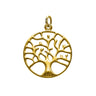 Tree of Life Pendant, Gold-Plated Locket Necklace in 925 Silver