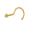 Gold-Plated Nose Pin Trinity Cluster in Gold-Plated 925 Sterling Silver