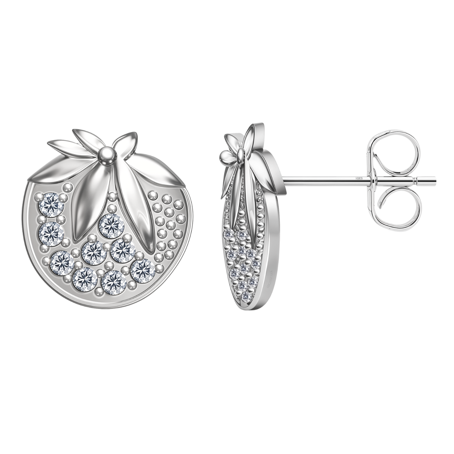 Twinkling Tomate Tango Stud Earrings in 925 Sterling Silver For Women HighSpark