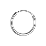 Nose Ring in 92.5 Sterling Silver - Elegant Septum Ring / Nose Pin / Silver Nath