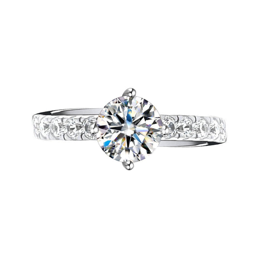 Solitaire Classic Ring Adjustable embellished & Studded with Swarovski Zirconia