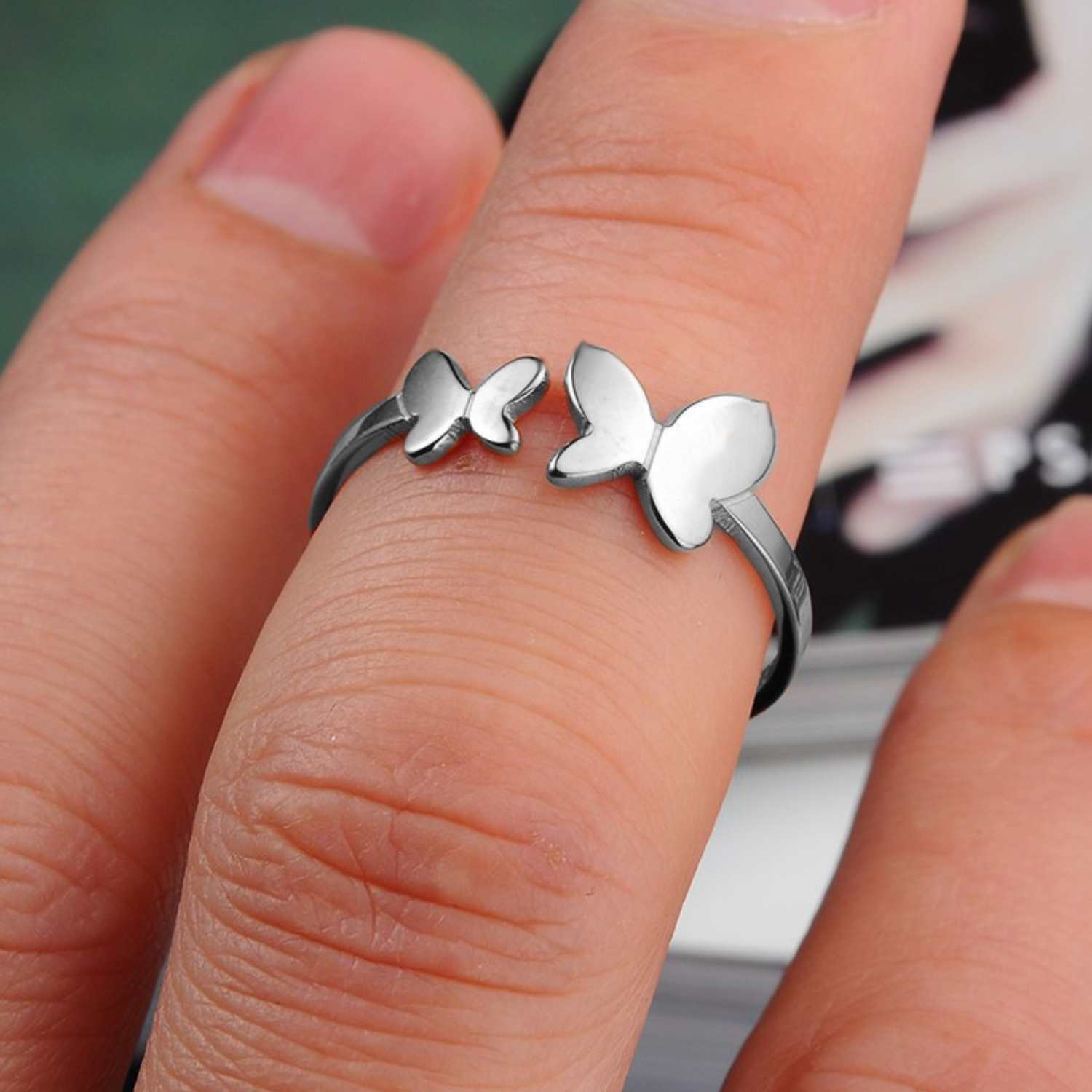 Butterfly Finger Ring at Rs 135 | Fashion Finger Ring in New Delhi | ID:  23181464748