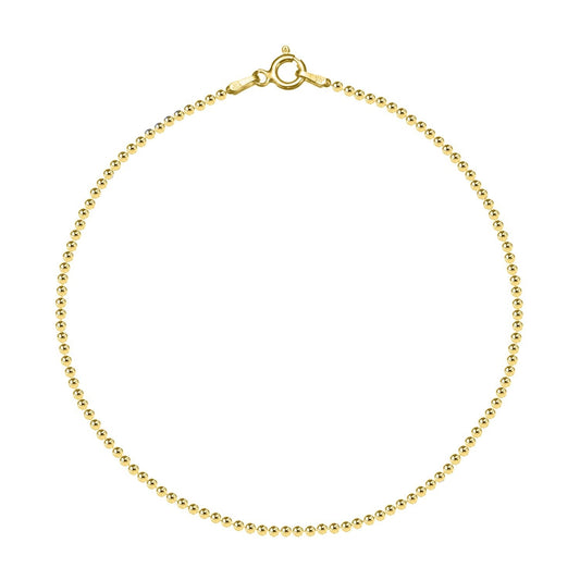 Gold Finish Bracelet in 92.5 Silver minimalistic  - Hammered Balls to give that Stunning Shine - 92.5 Silver in 18K Gold Finish