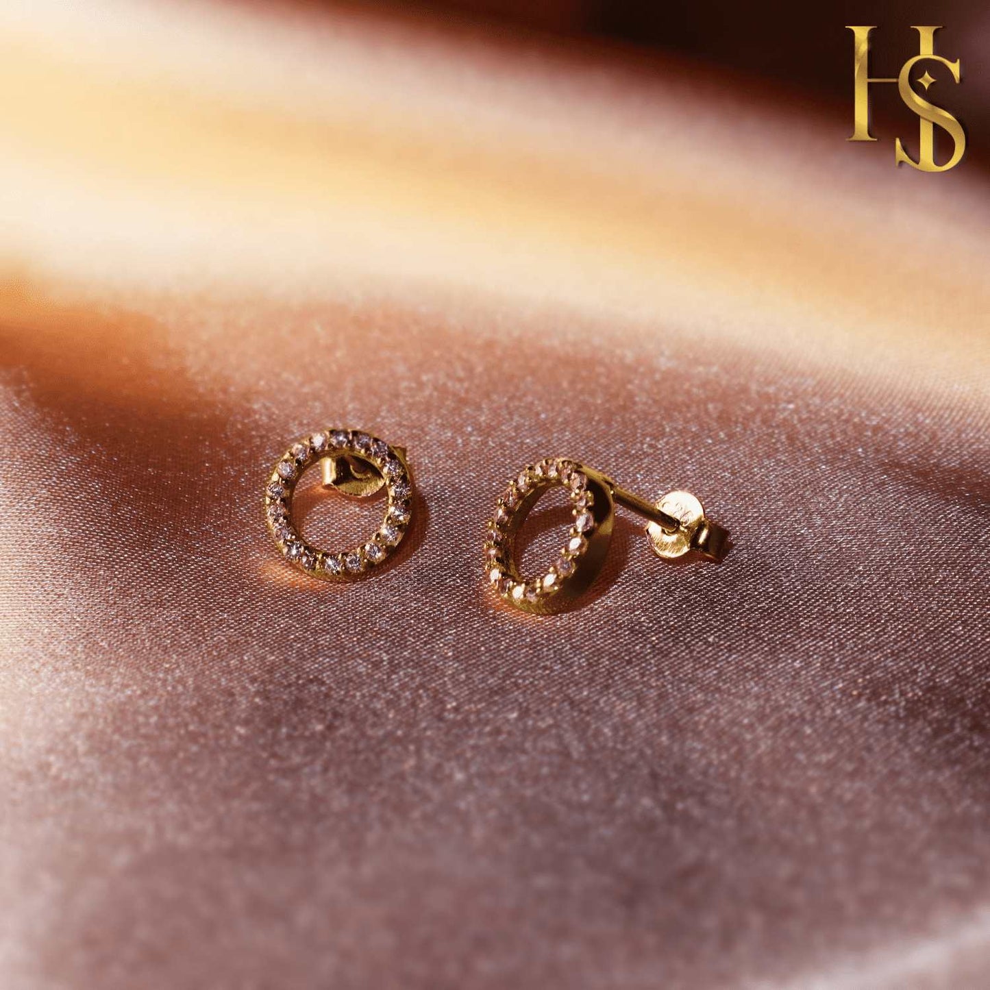 Circle of Life Earrings - 92.5 Silver in Gold - Unity, Wholeness and Completeness -18K Gold Finish