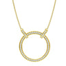 Circle of Life Celebrity Necklace in Gold-Plated 925 Sterling Silver