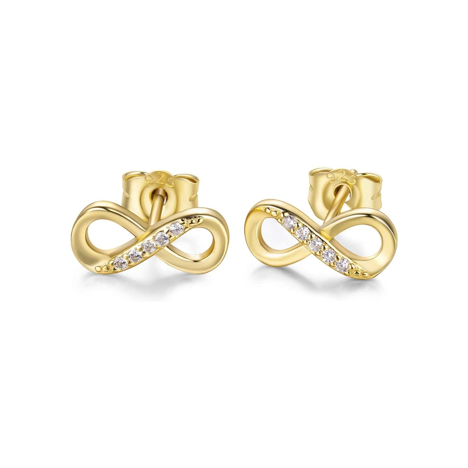 Gold Infinity/Figure 8 Earrings – SunPark NYC