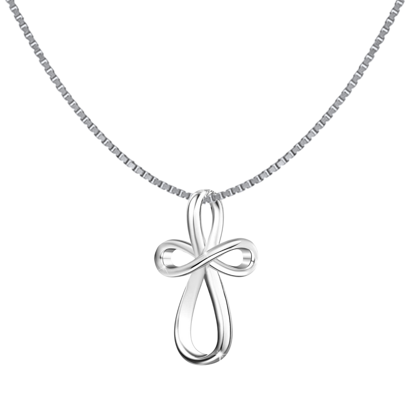Infinity Cross Pendant Necklace for women