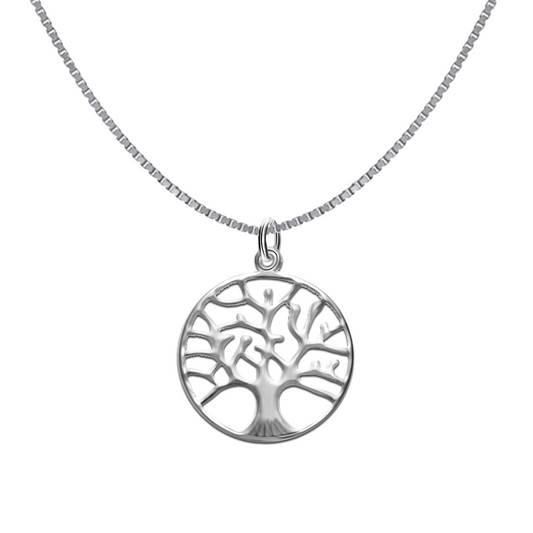 Tree of Life Pendant Necklace in 92.5 Silver