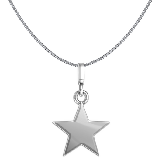 Rising Star Pendant Necklace in 92.5 Silver