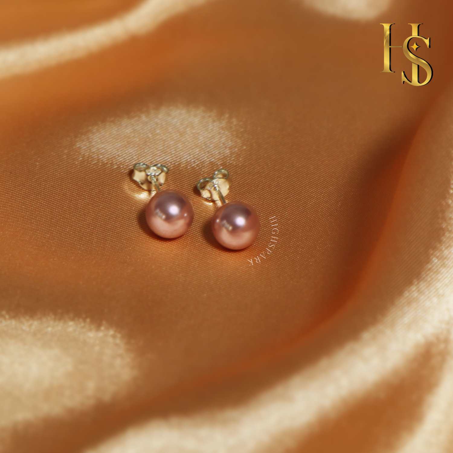 E1266PEP 14K Rose Gold Essentials Collection Pearl And Diamond Stud Earrings  With A Push Back Closure – Madison L Jewelry