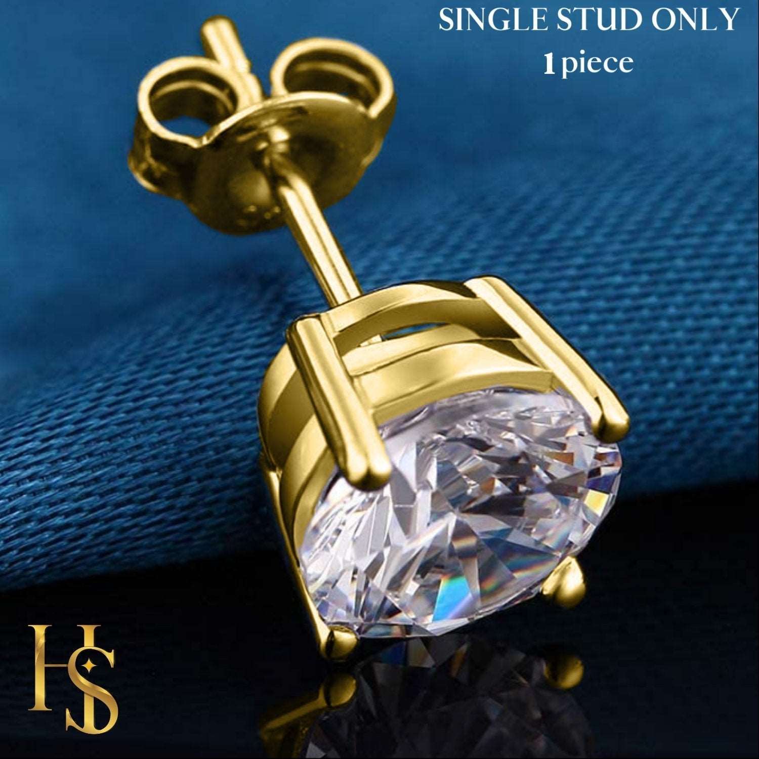 075 CT Lab Grown Diamond Solitaire Earrings  Manish Jewels Dubai