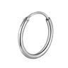 Silver Hoops for Men | Thick 925 Sterling Silver Hoop Earrings